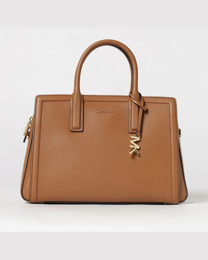 Michael Kors Laila mittelgroße Ledertasche Camel