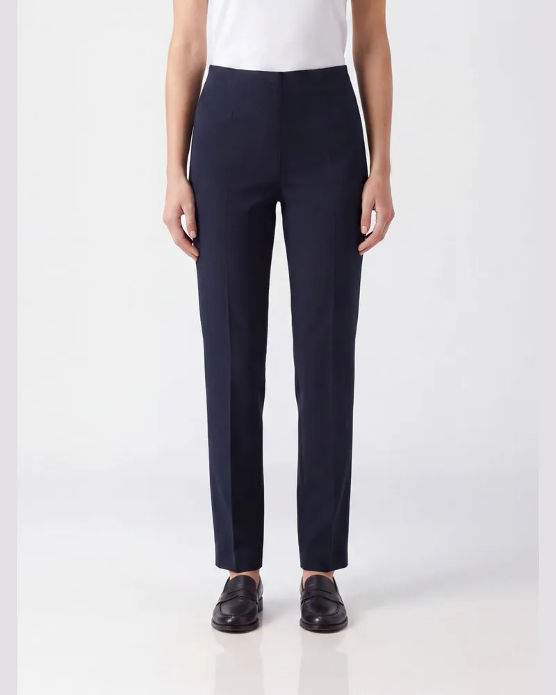 PT TORINO High-Waist Skinny-Jersey-Hose mit elastischem Bund Blau