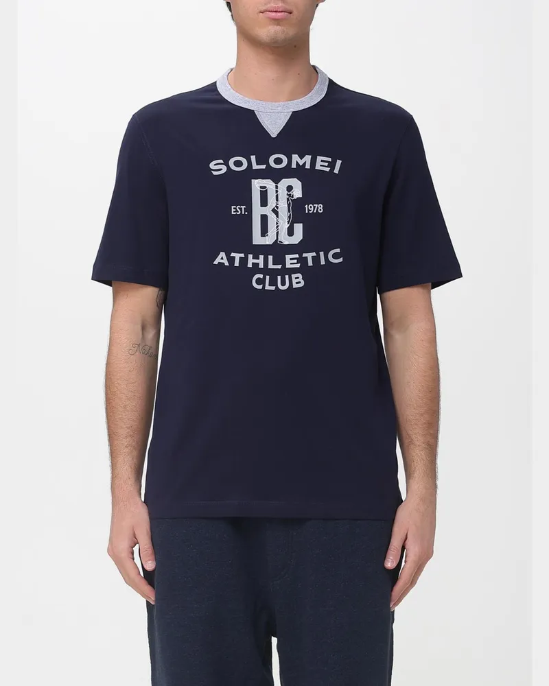 Brunello Cucinelli Polo herren Blau