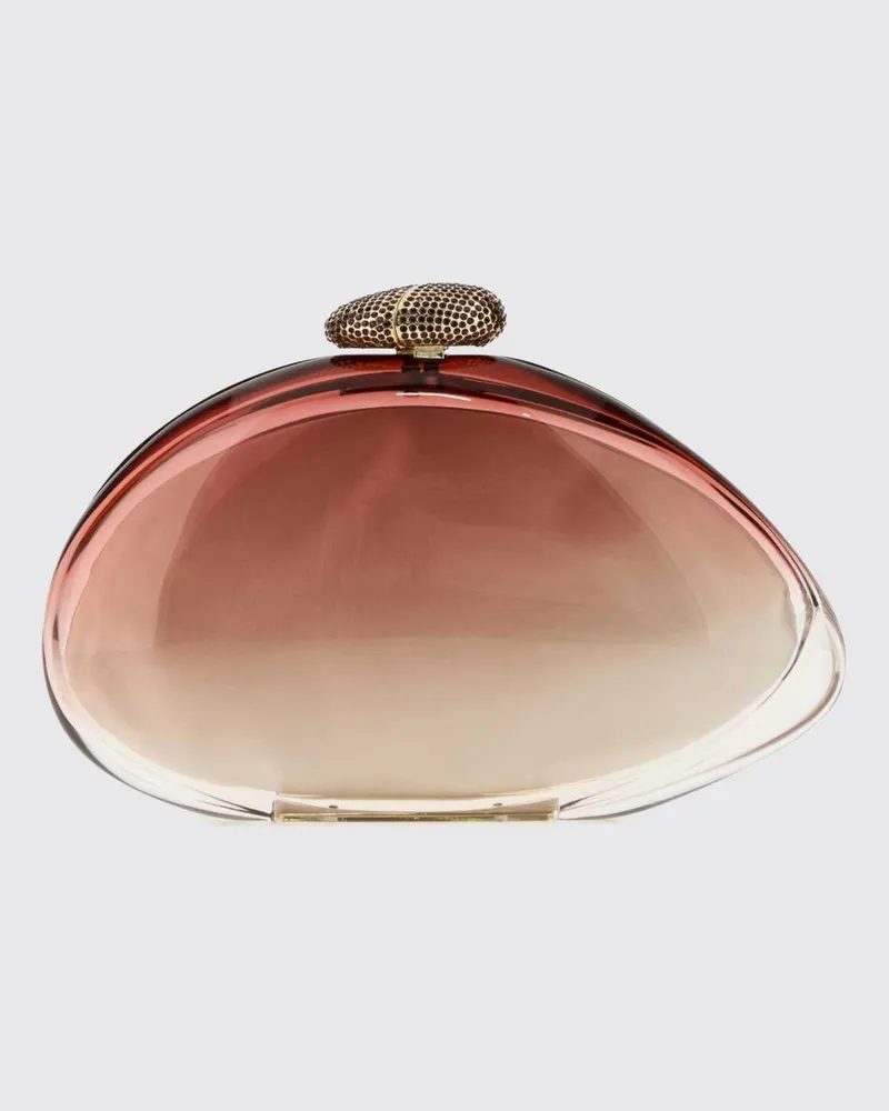 Benedetta Bruzziches Ariel Asymmetrische Clutch aus rosa Methacrylat Pink