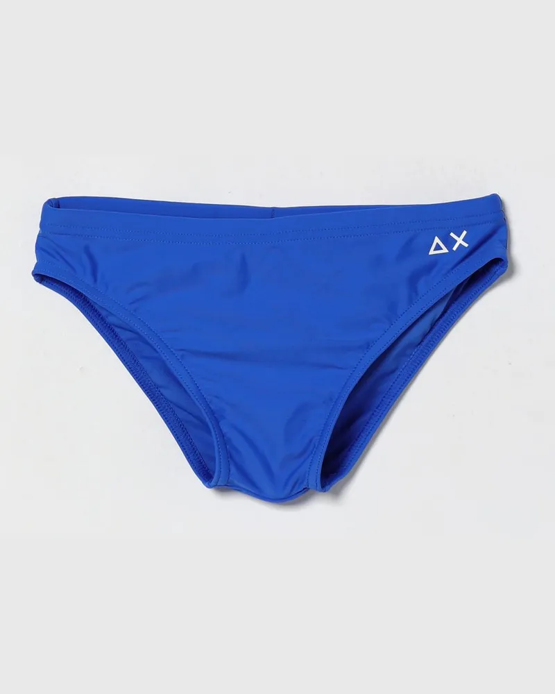 Sun68 Nylon-Badeslip für Jungen mit Kontrast-Logo Royal