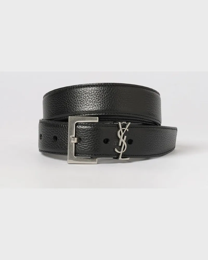 Saint Laurent Gürtel herren Schwarz