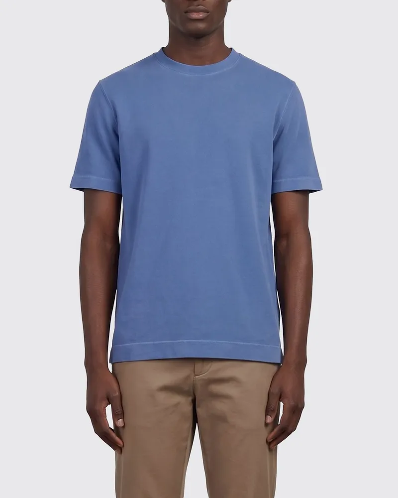 CIRCOLO 1901 Basic Baumwoll-T-Shirt Blau