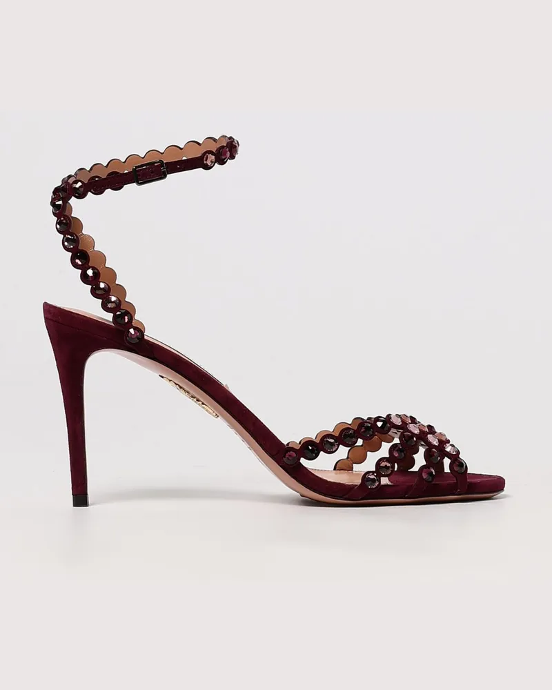 Aquazzura Sandalen mit absatz damen Burgunderrot