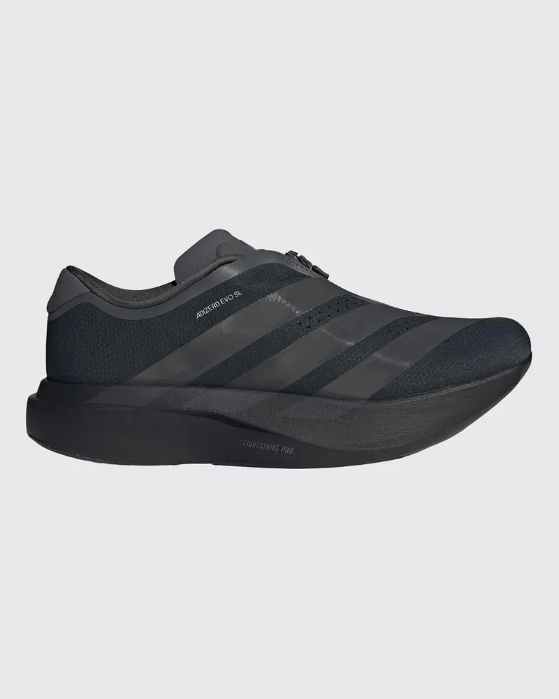 adidas Adizero EVO SL Zip Lauf-Sneakers mit Reißverschluss und gezackter Sohle Schwarz