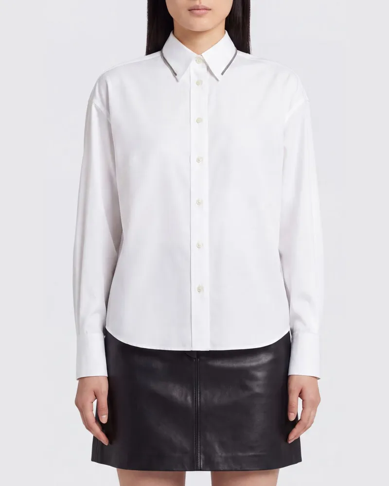 Brunello Cucinelli Hemdbluse damen Weiß