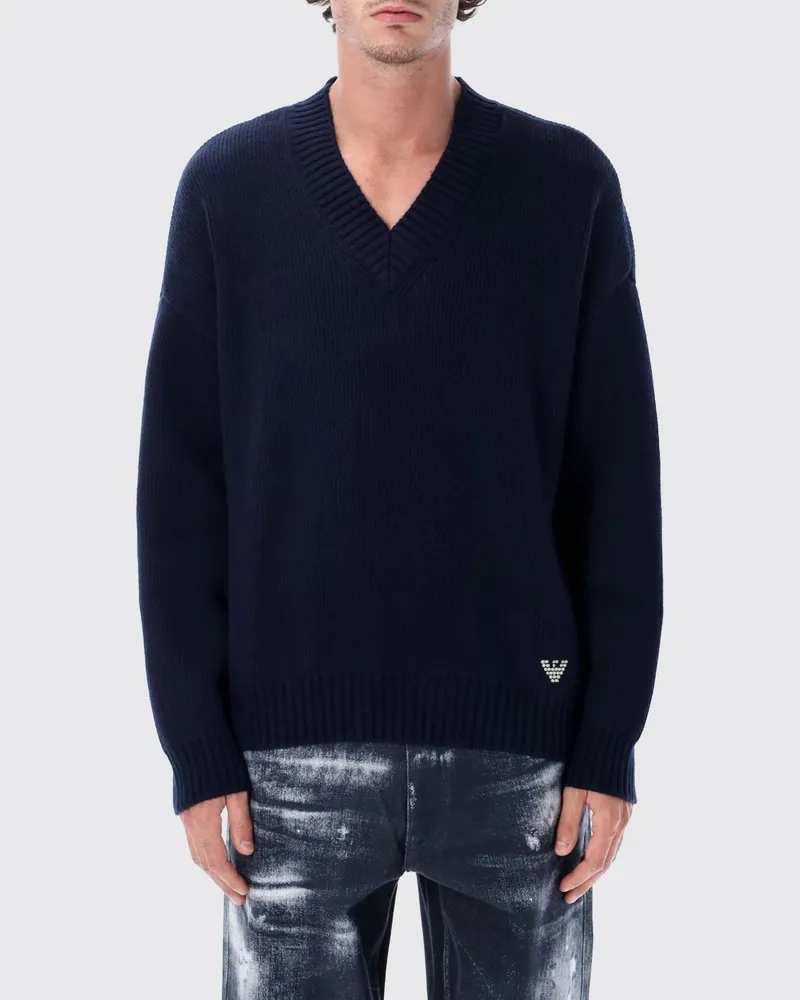 Emporio Armani Pullover herren Blau