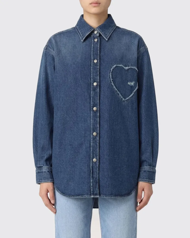 Moschino Hemdbluse damen Blau