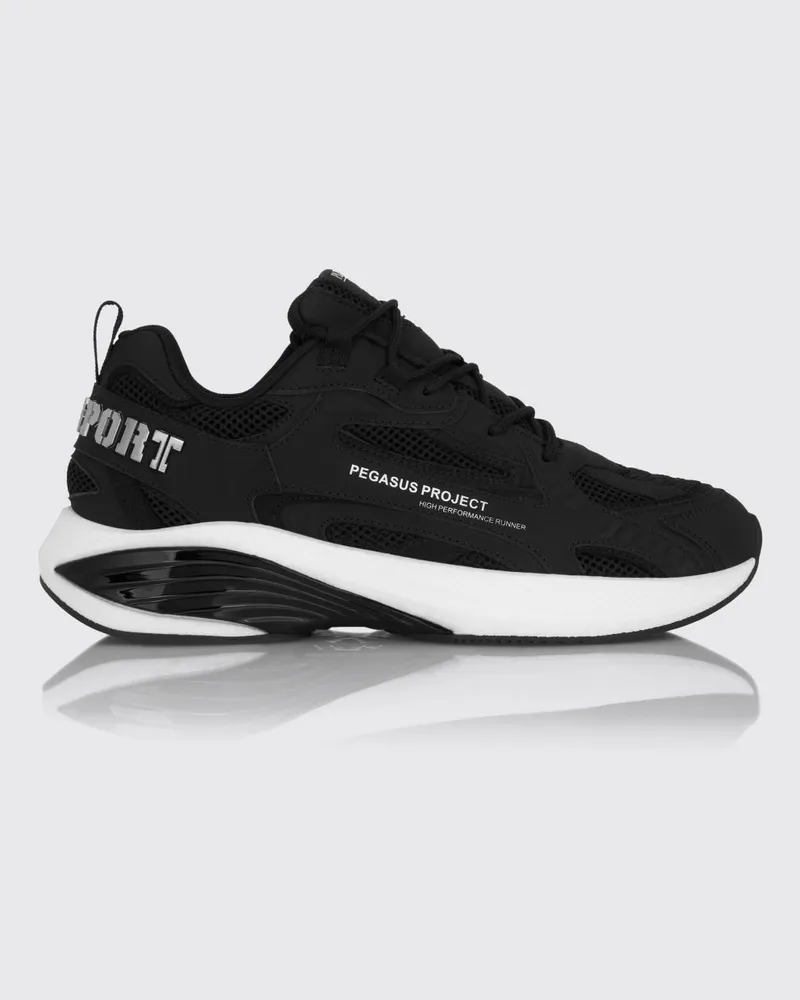 Philipp Plein Pegasus Project Sneakers aus Mesh und Gummi Schwarz