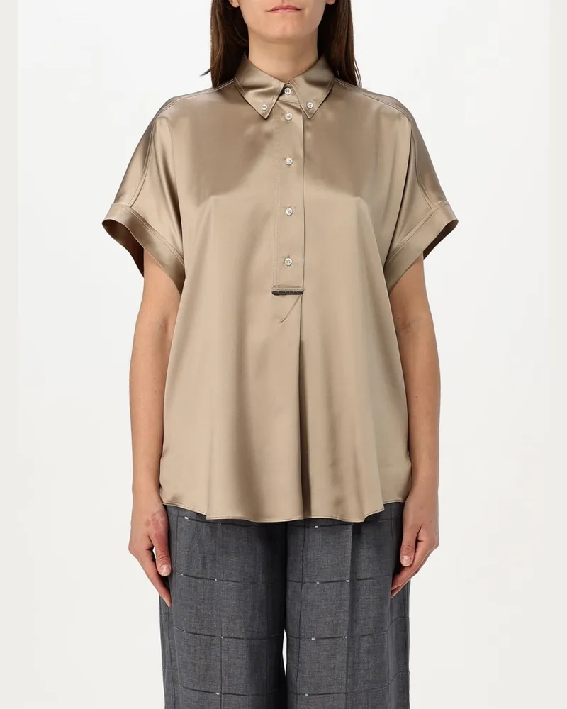Brunello Cucinelli Hemdbluse damen Kaki