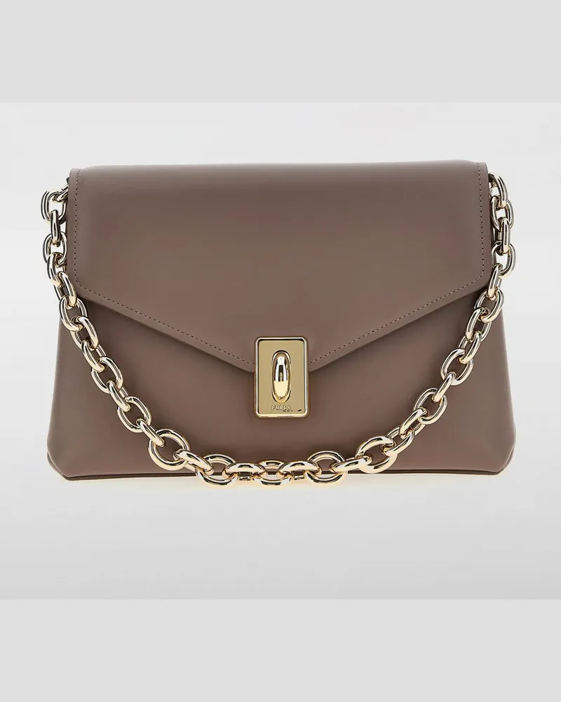 Furla Schultertasche damen Grau