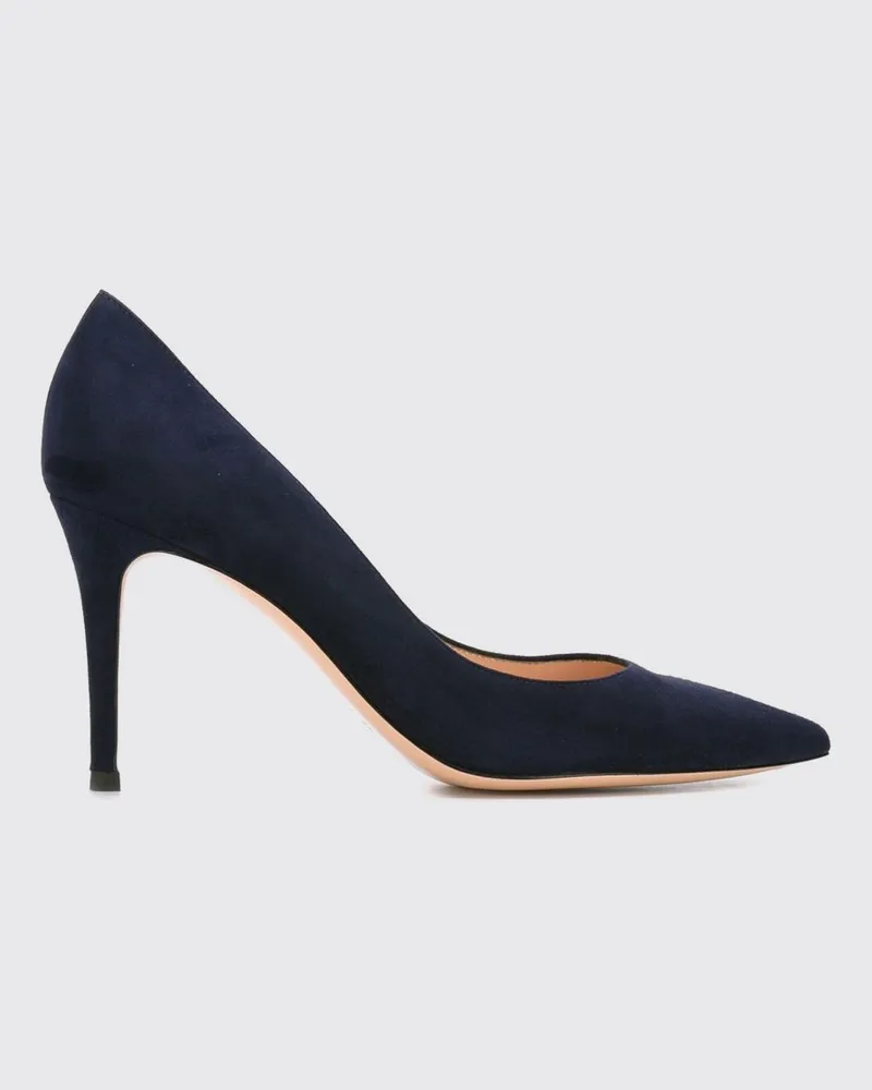Gianvito Rossi Gianvito Wildlederpumps mit Stilettoabsatz Blau