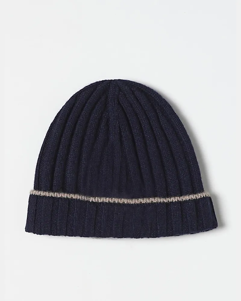 Brunello Cucinelli Herren Hut Navy