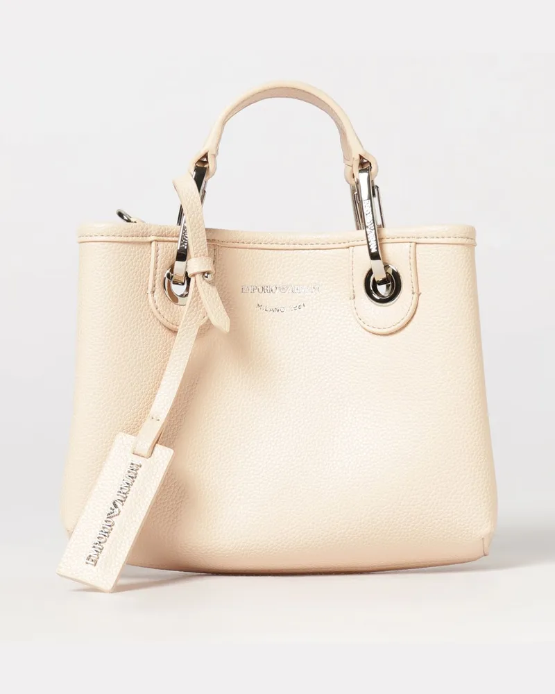 Emporio Armani MyEA Tote Handtasche aus genarbtem Kunstleder Pink