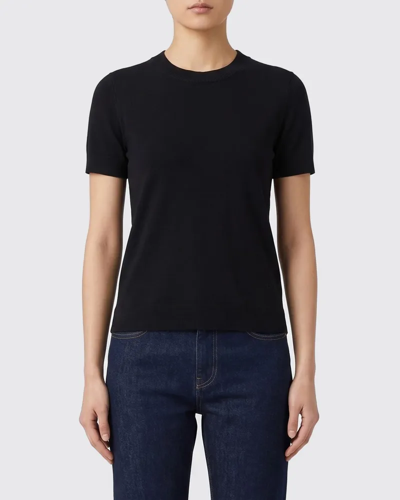 Calvin Klein Slim Fit T-Shirt aus Viskosemischung mit Rundhalsausschnitt Schwarz