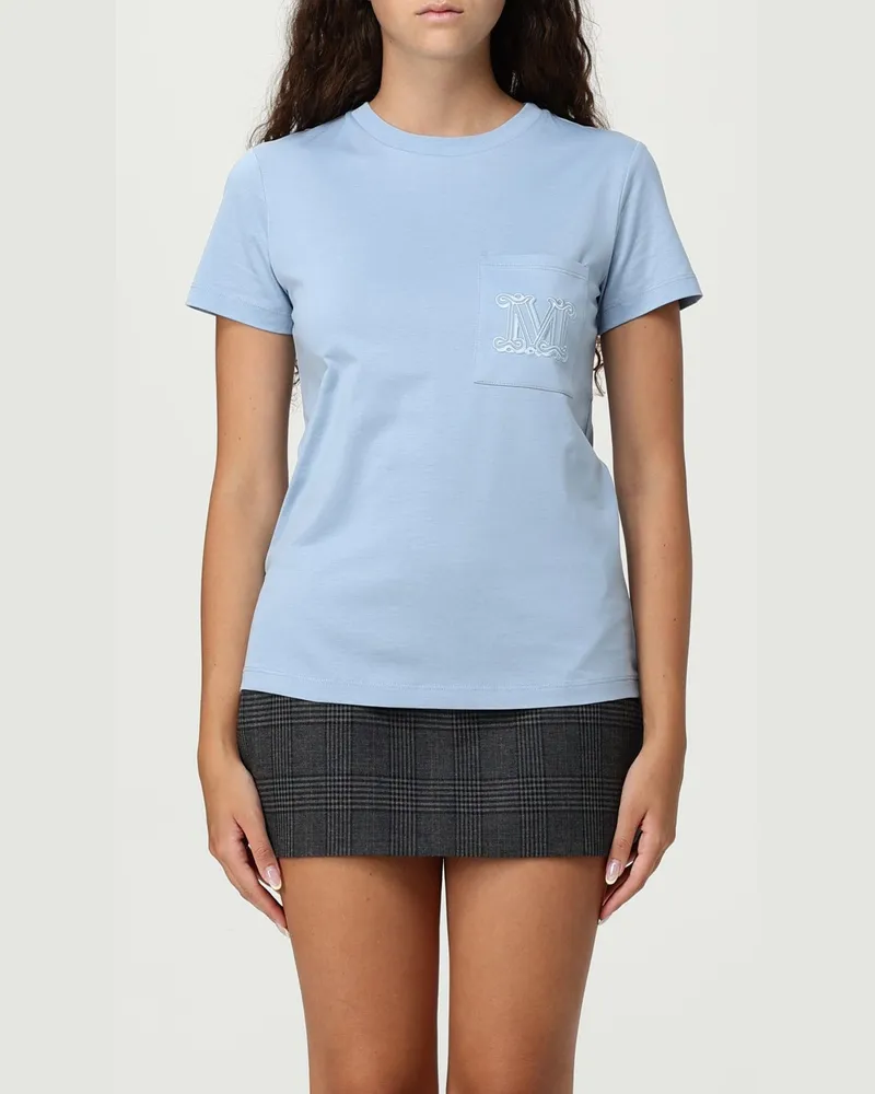 Max Mara T-shirt damen Hellblau
