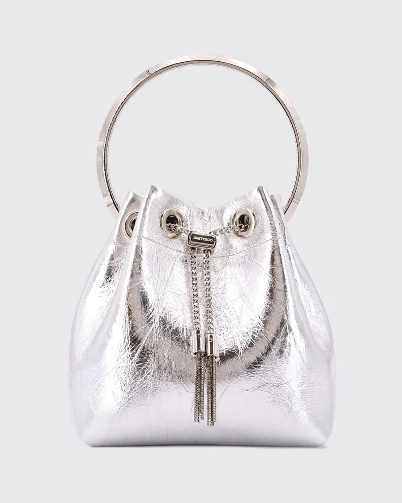 Jimmy Choo Schultertasche damen Silber