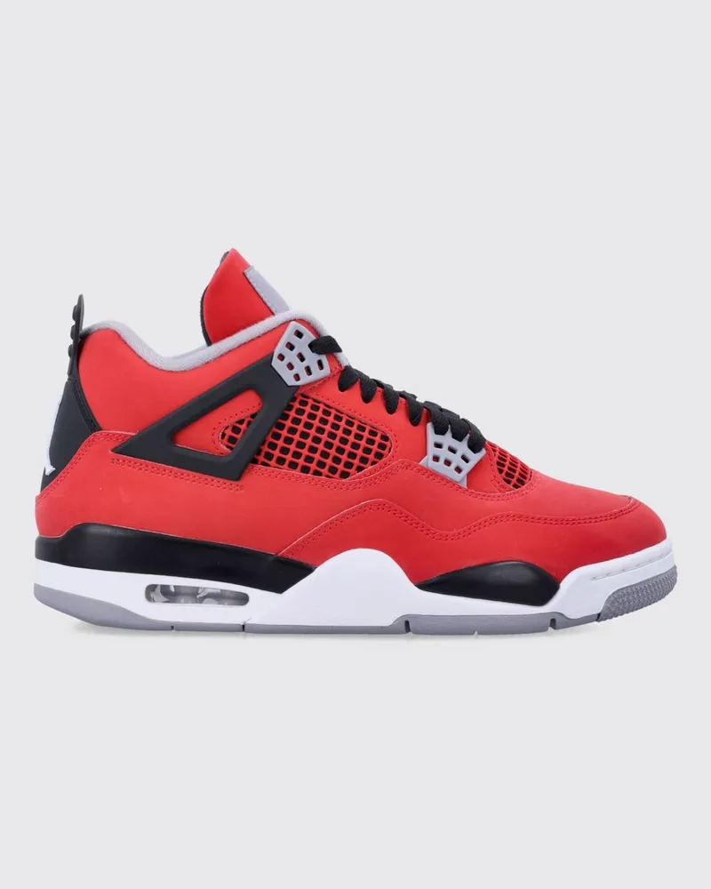 Nike Air Jordan 4 Retro High-Top-Sneaker aus Glattleder im zweifarbigen Design Rot