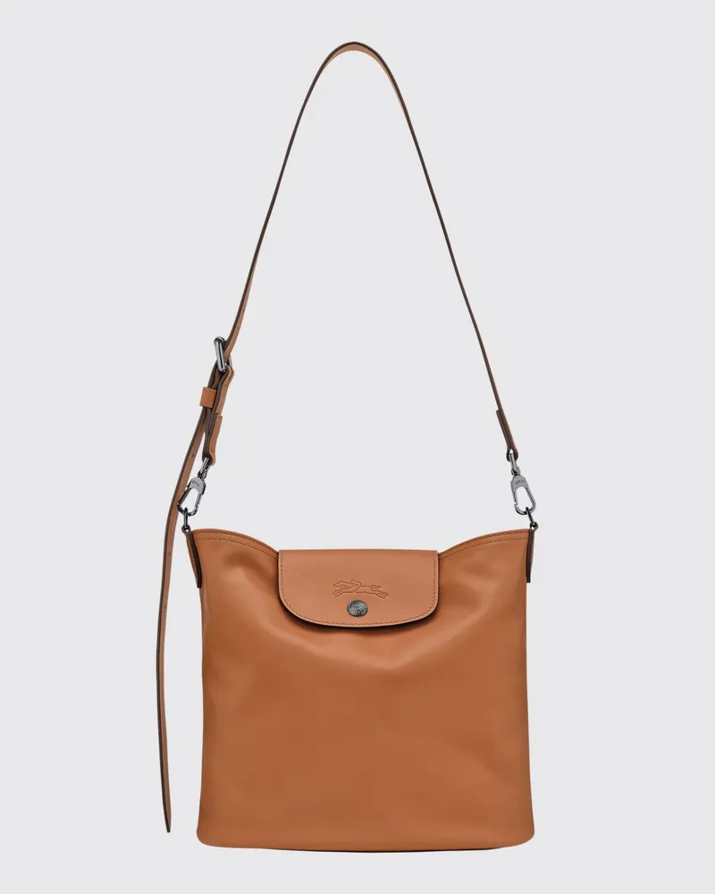 Longchamp Schultertasche damen Haselnuss