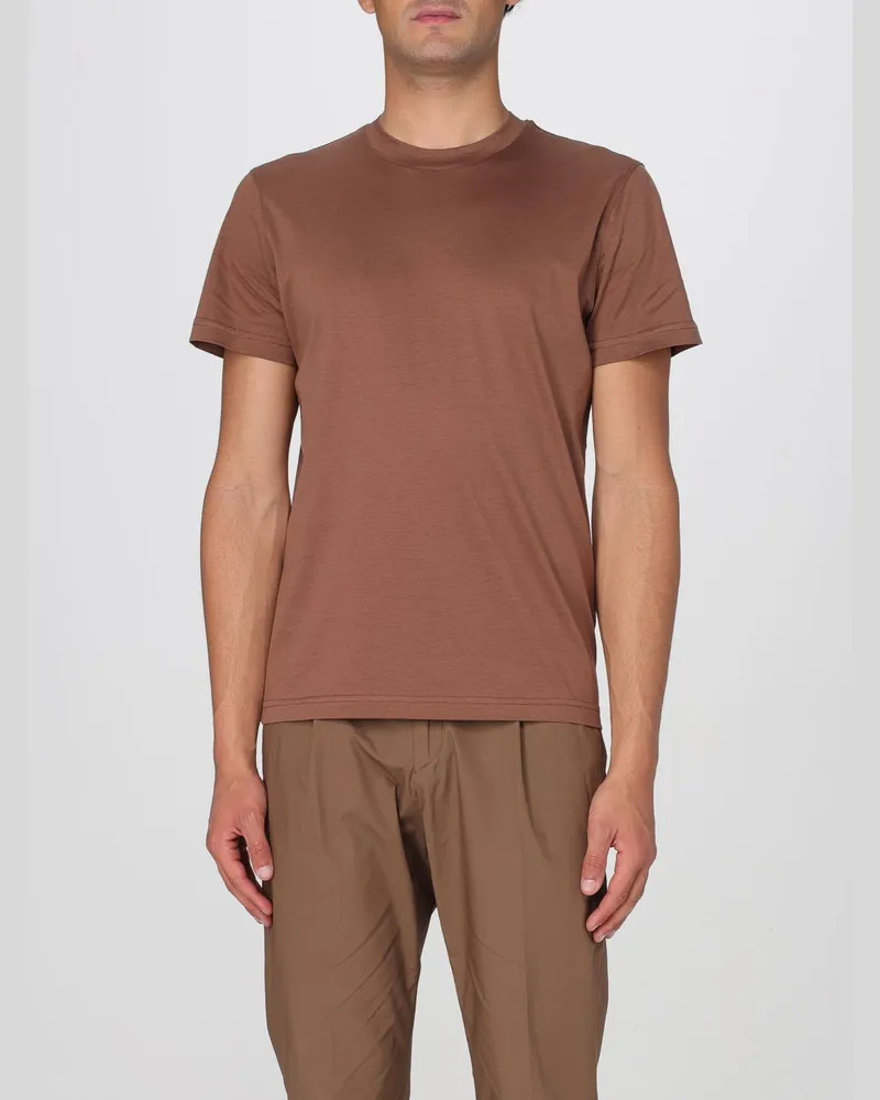 Daniele Alessandrini T-shirt herren Tabak
