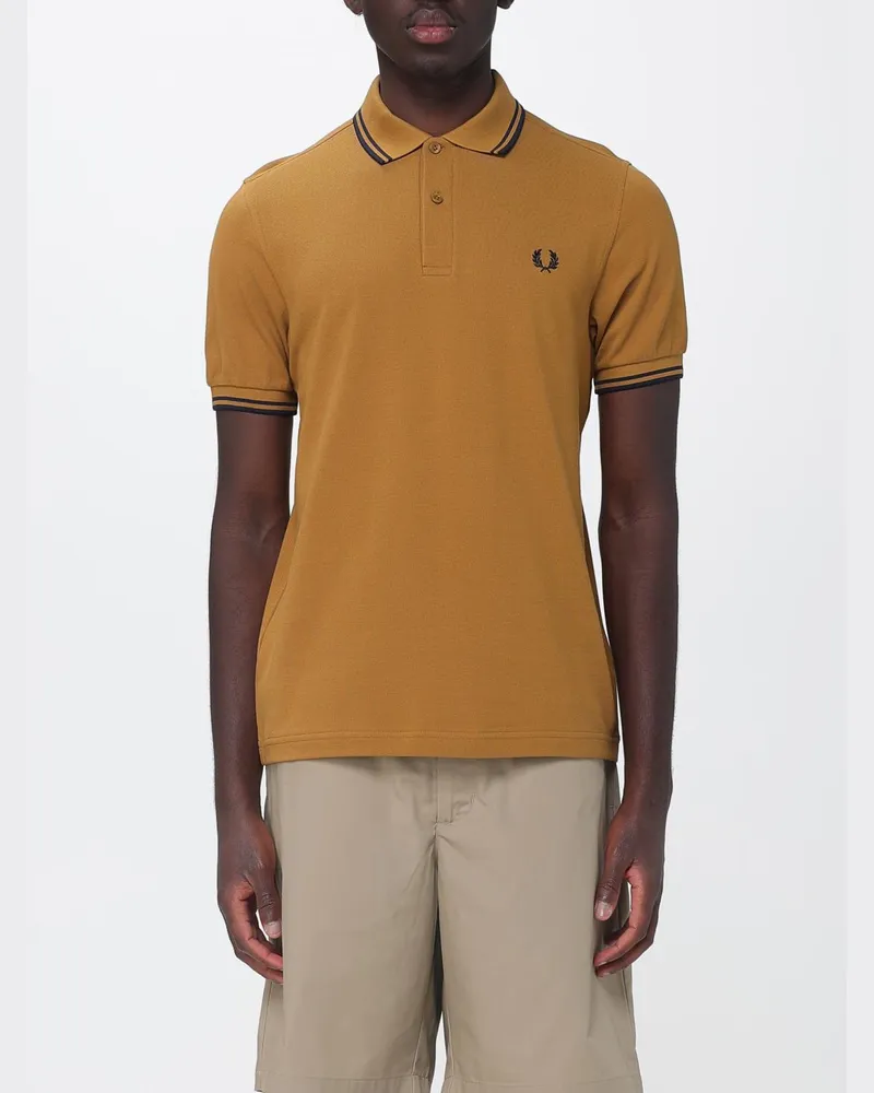 Fred Perry Baumwoll-Polohemd mit Logo Braun
