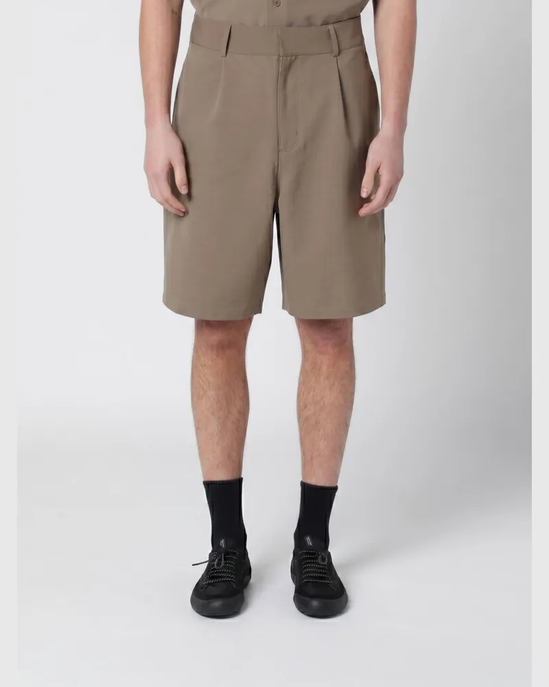 Entire Studios Maßgeschneiderte Shorts aus Wollmischung Braun