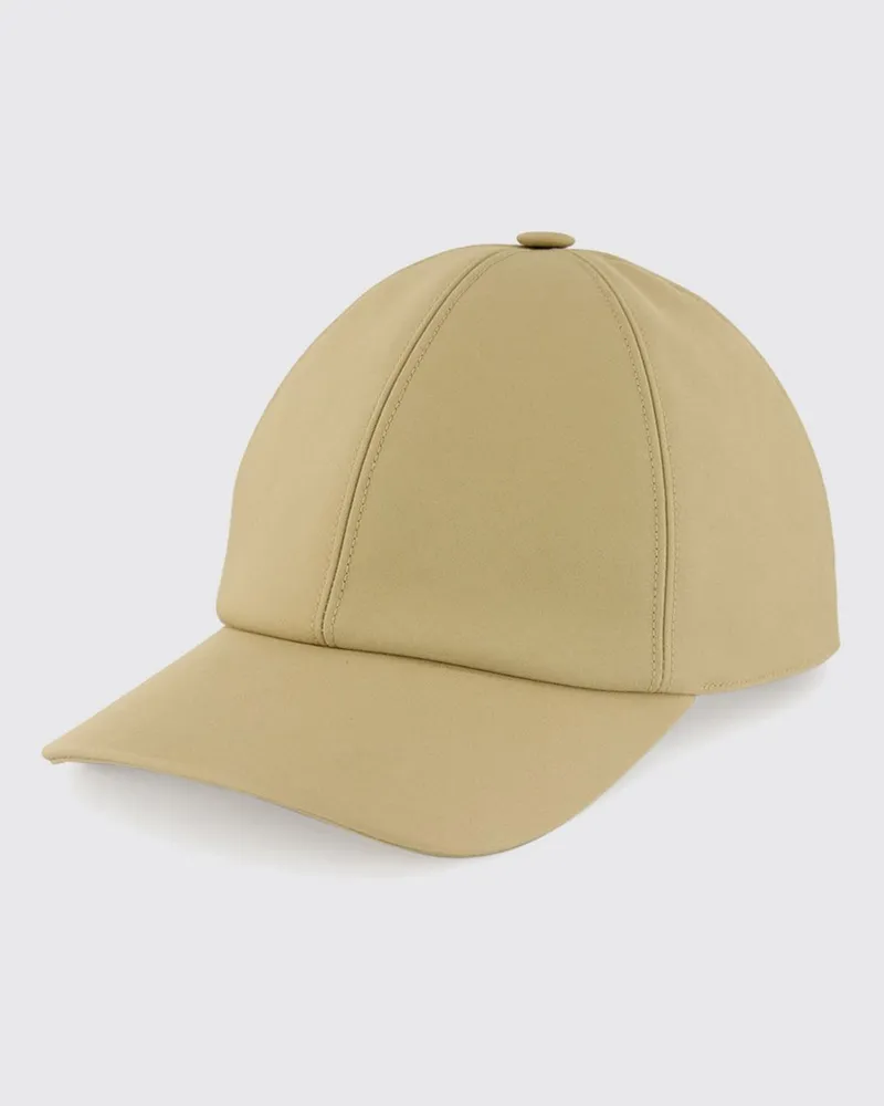 Fendi Baseballkappe von aus Baumwolle mit festem Schirm und Logo hinten Beige