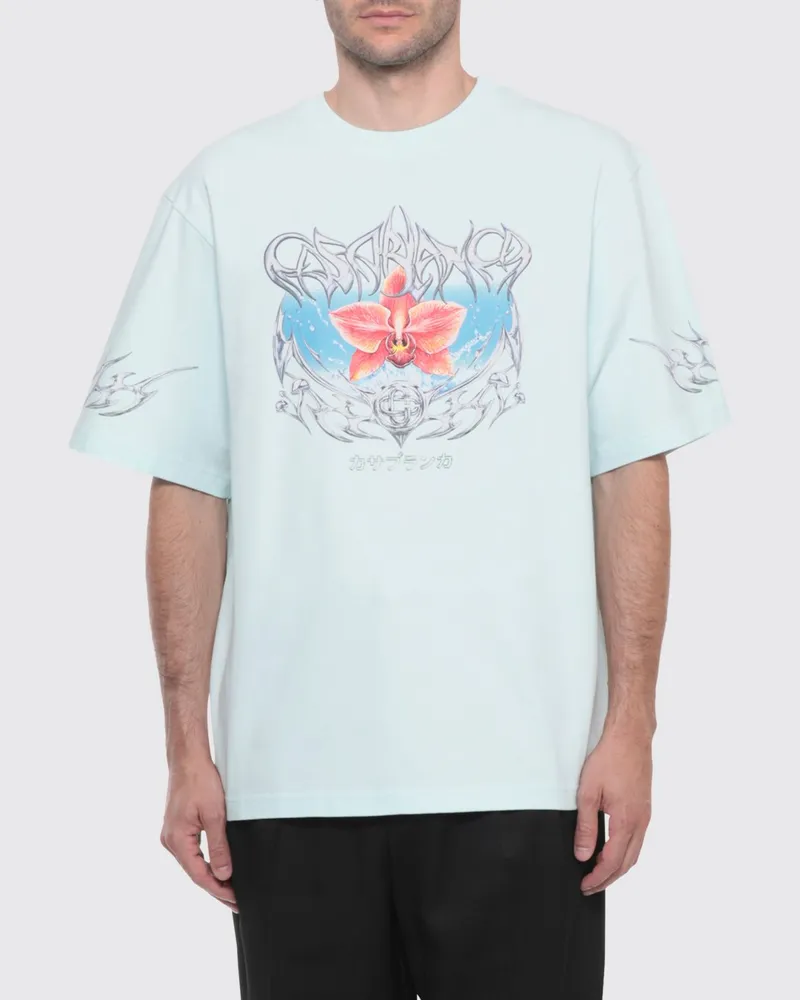 Casablanca Paris T-shirt herren Blau