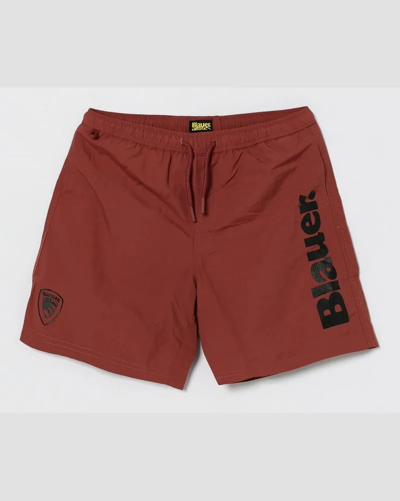 Blauer Bademode kinder Burgunderrot