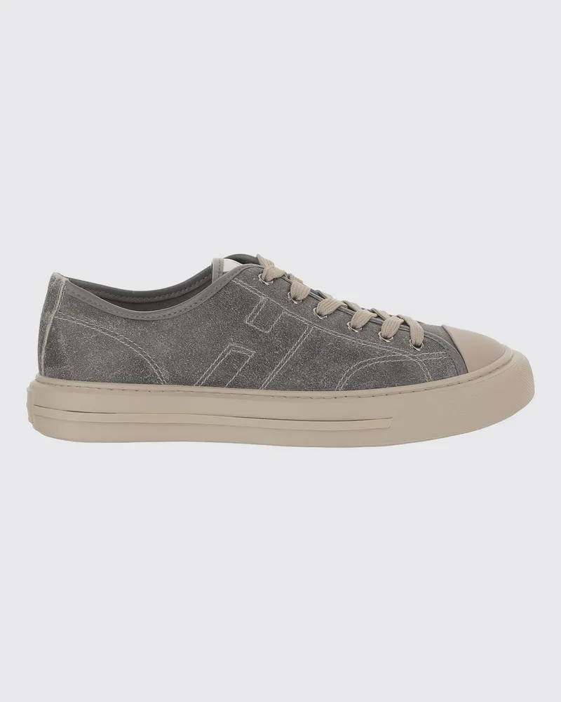 Hogan Rebel Sneaker aus Veloursleder mit gesticktem H-Logo Grau