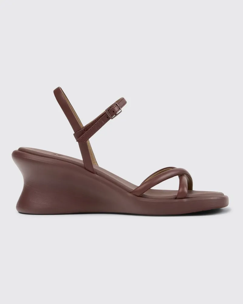 Camper Sandalen mit absatz damen Burgunderrot