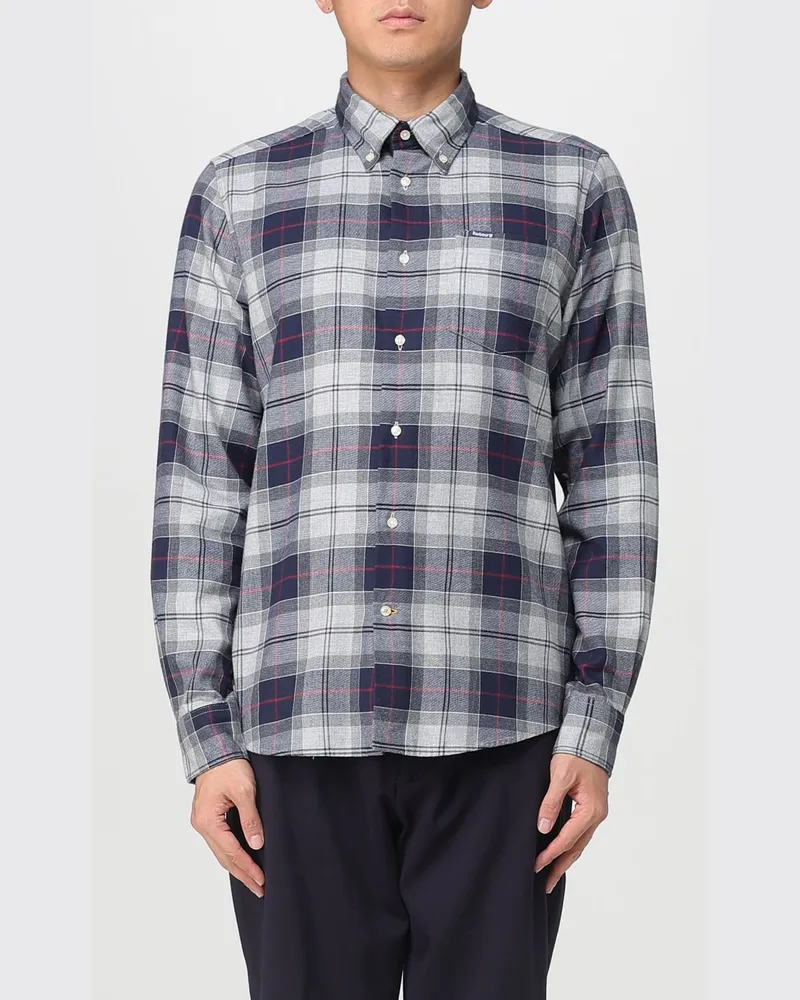 Barbour Hemd herren Grau