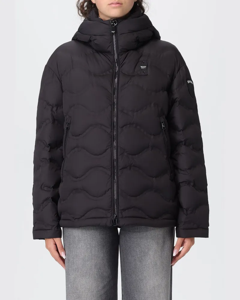 Blauer Jacke damen Schwarz