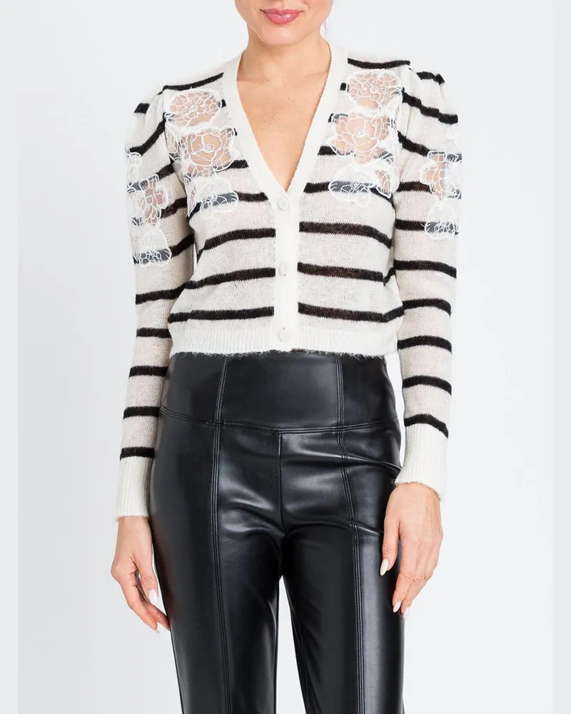 Twin-Set Strickjacke damen Weiß