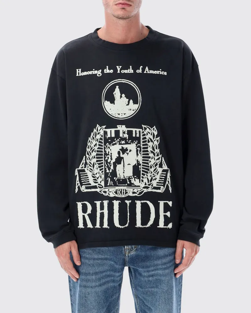 RHUDE T-shirt herren Schwarz