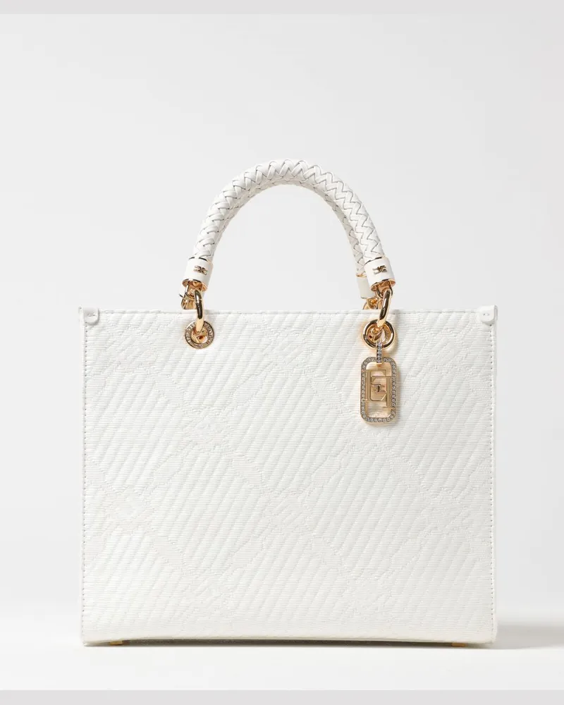 Elisabetta Franchi Schultertasche damen Weiß