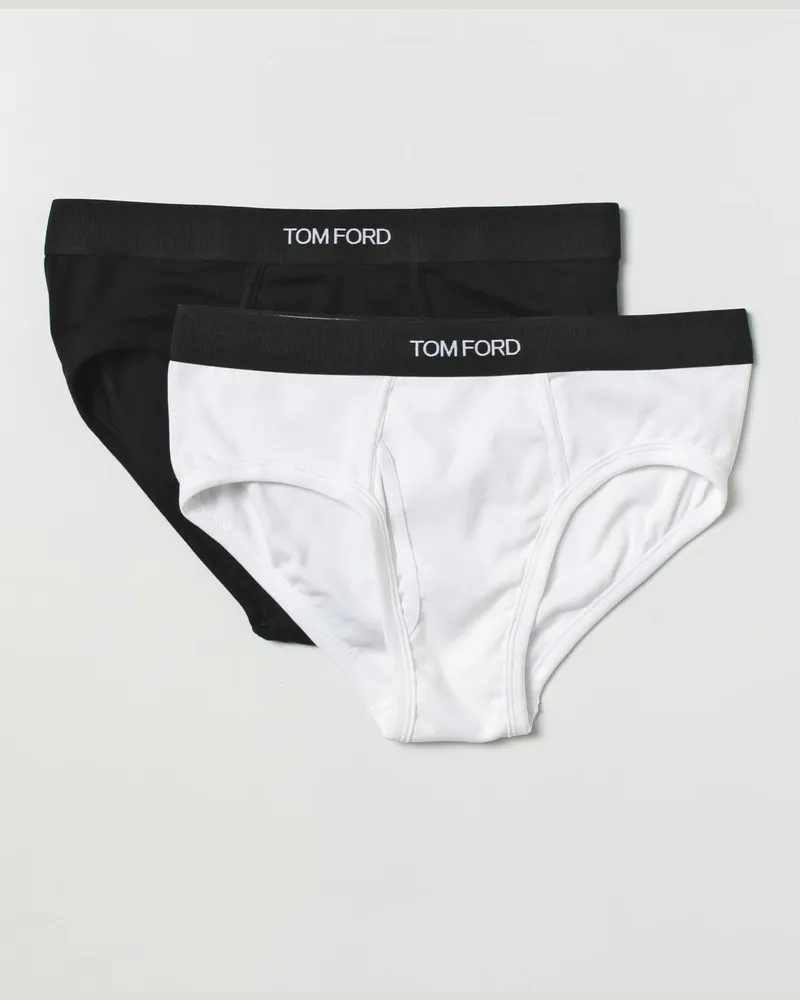 Tom Ford 2er-Set Slips aus Stretch-Baumwolle Weiss
