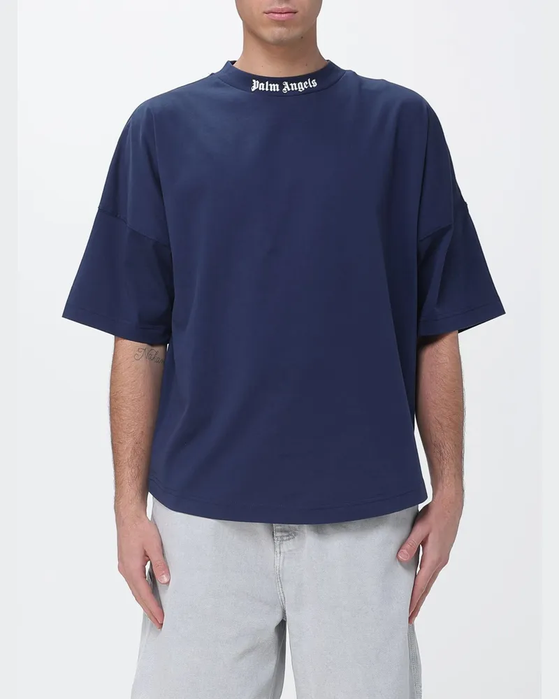Palm Angels T-shirt herren Blau