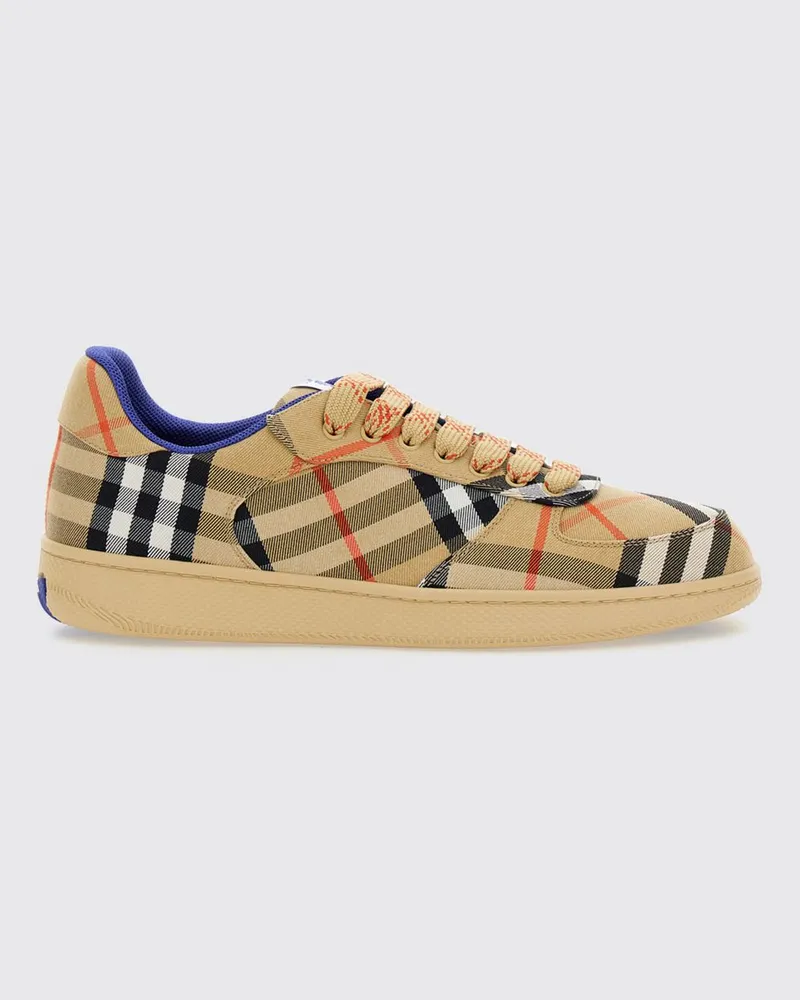 Burberry Terrace Low-Top-Sneaker mit Vintage Check-Muster Beige