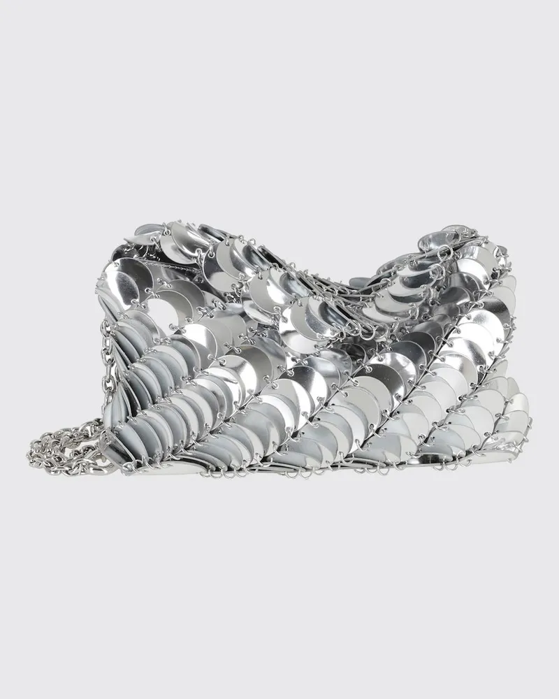 Paco Rabanne Schultertasche damen Silber