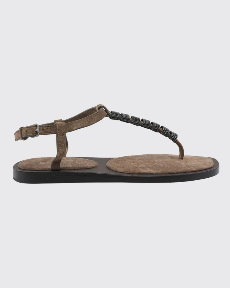 Brunello Cucinelli Sandalen mit absatz damen Braun