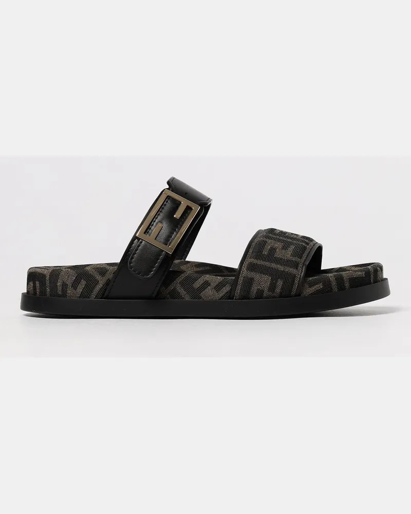Fendi Flache sandalen damen Schwarz