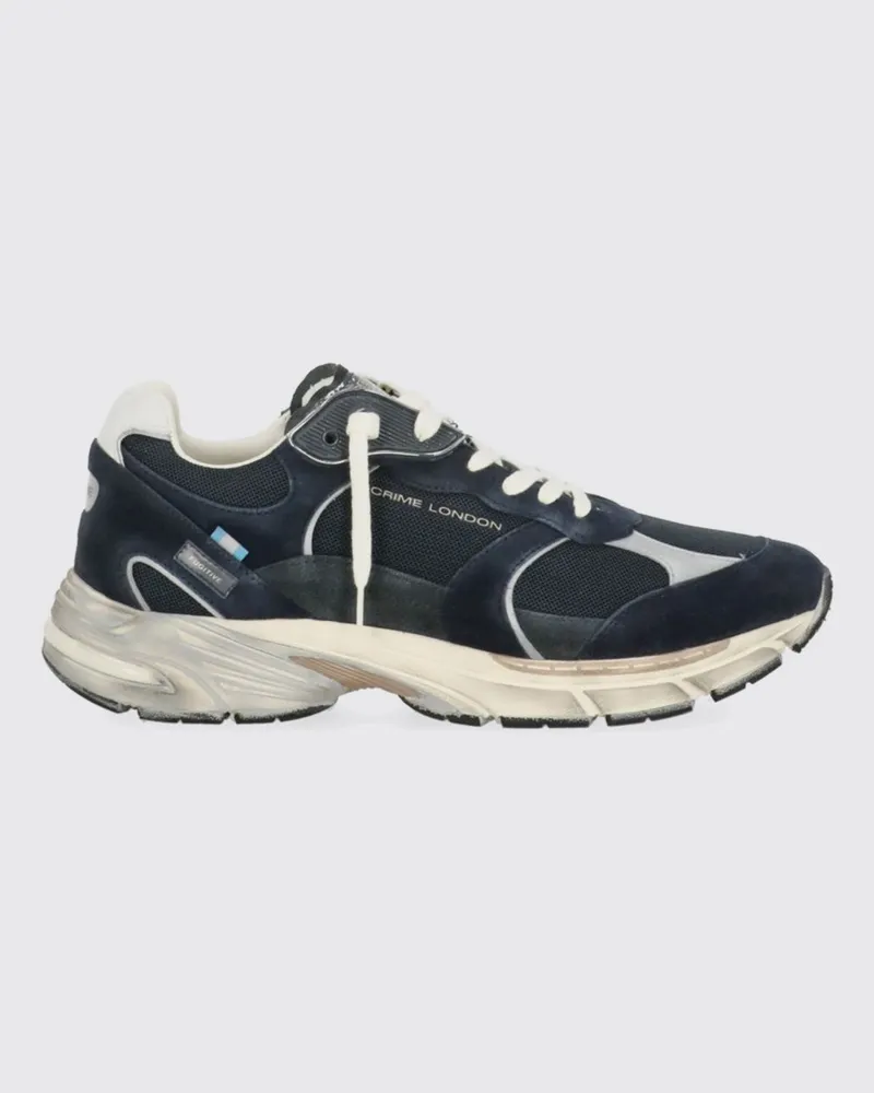 Crime Fugitive 9094-Sneakers aus Wildleder und Mesh Blau