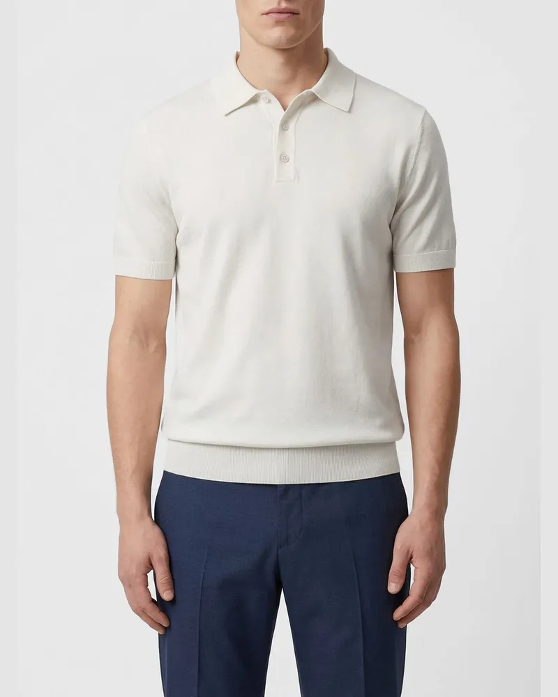 Paolo Pecora Milano Polo herren Weiß