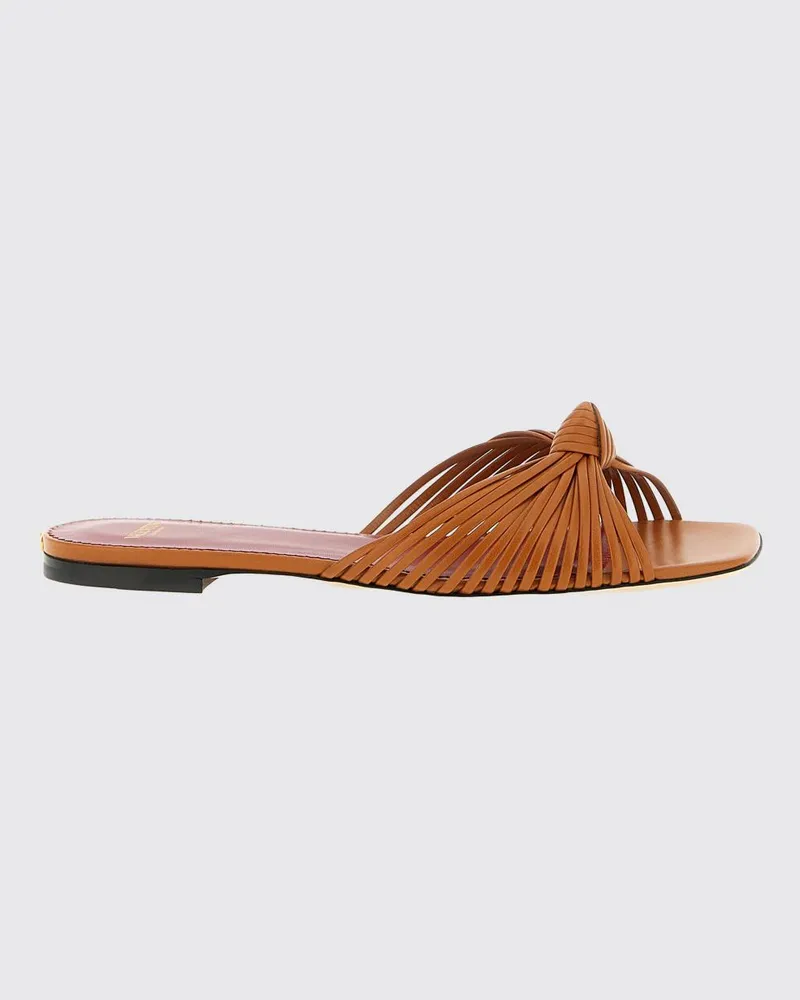 Valentino Garavani Annet Leder-Slipper Braun
