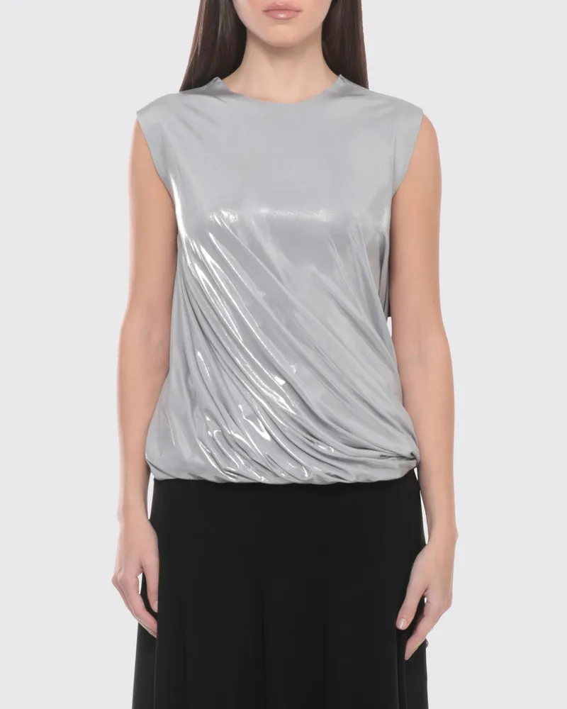 Norma Kamali Top damen Silber