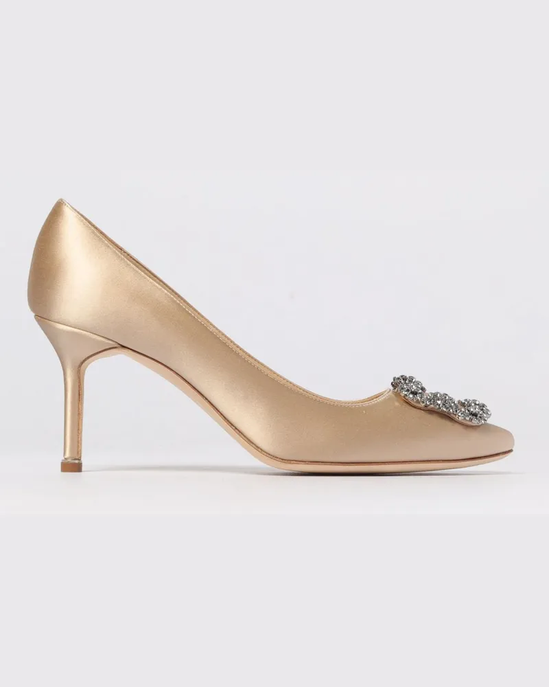 Manolo Blahnik Schuhe damen Nude