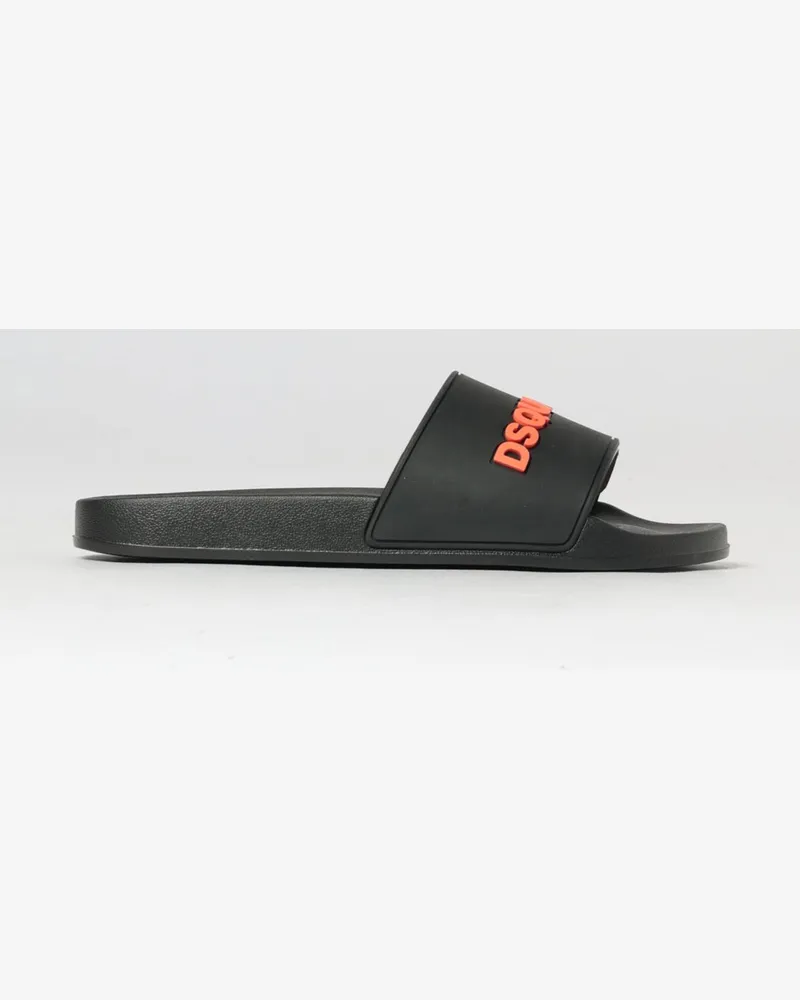 Dsquared2 Gummi-Sliders Schwarz