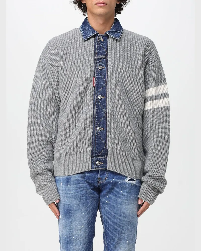 Dsquared2 Strickjacke herren Grau