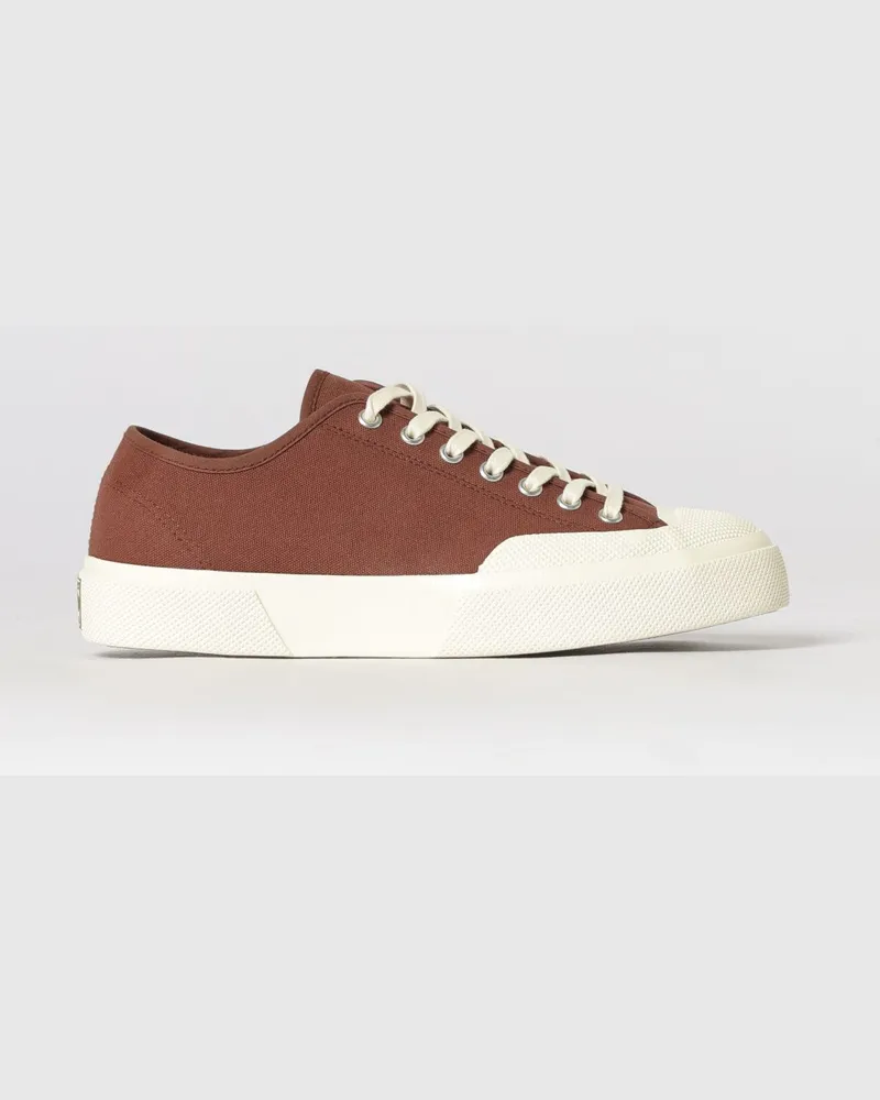 Superga 2432 Works Baumwoll-Sneaker mit Gummikappe und -sohle Braun